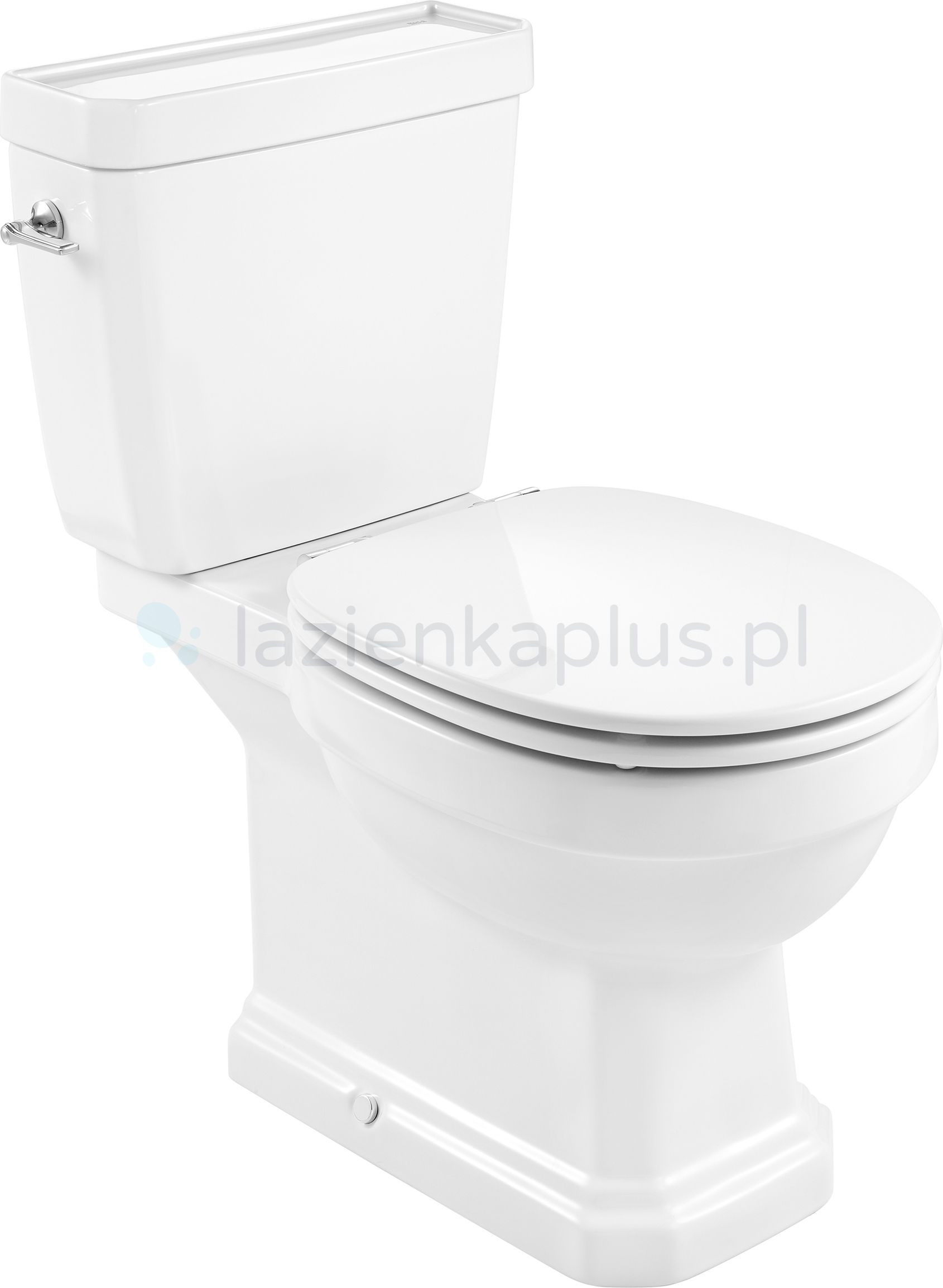 Roca Inspira Round miska WC kompakt Rimless biała