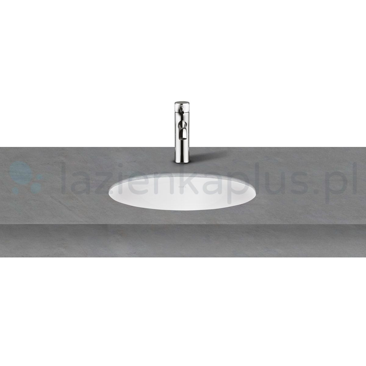 Ksuro 102 umywalka 61,5x41,5 cm nablatowa owalna biała